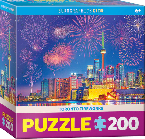 Puzzle Eurographics:  200 piece Toronto Fireworks