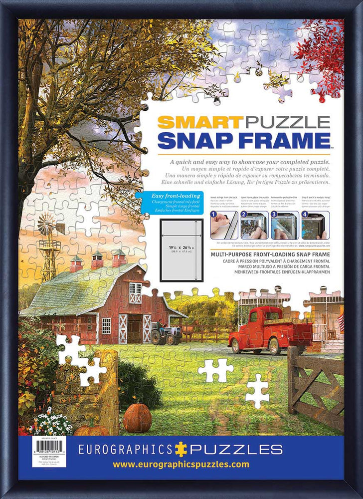 Puzzle Eurographics: Frame - Assembled Aluminum Snap