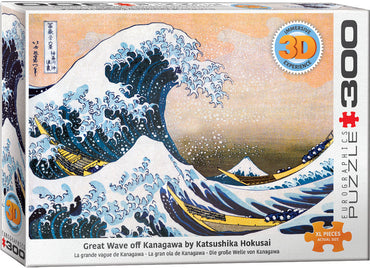 Puzzle Eurographics:  300 piece 3D lenticular Great Wave off Kanagawa