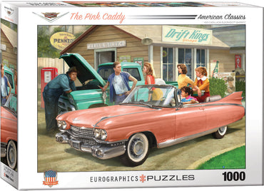 Puzzle Eurographics: 1000 piece The Pink Caddy by Nestor Taylor