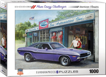 Puzzle Eurographics: 1000 piece Plum Crazy Challenger by Greg Giordano