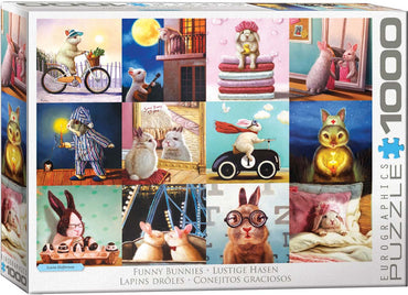 Puzzle Eurographics: 1000 piece Funny Bunnies