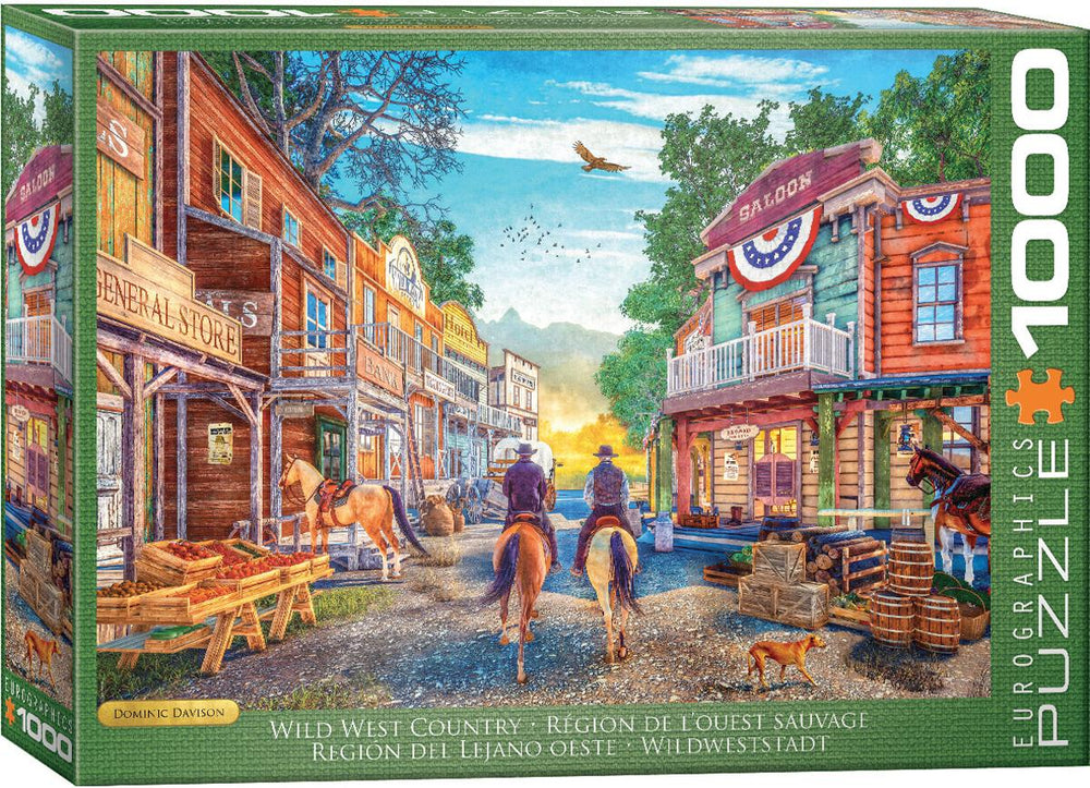 Puzzle Eurographics: 1000 piece Wild West Country by Dominic Davison