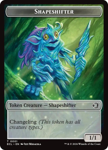 Copy // Shapeshifter Double-Sided Token [Lorwyn Eclipsed Tokens]