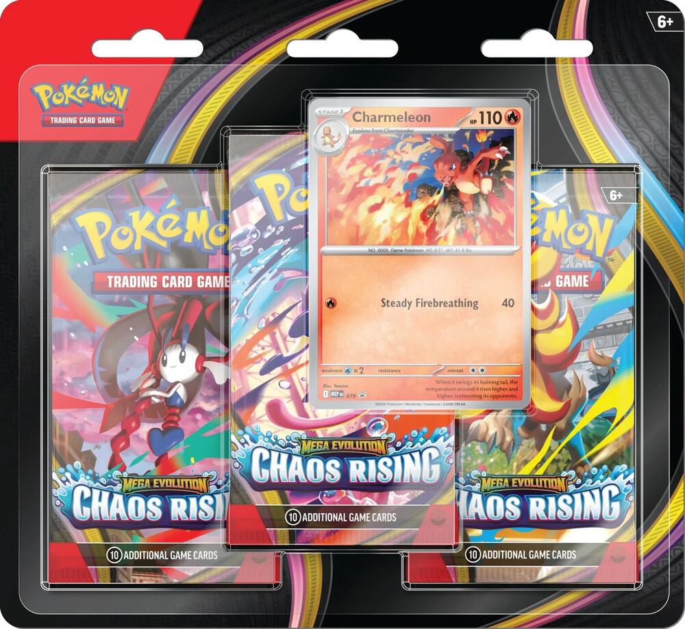 Pokémon: ME4 Chaos Rising 3-Booster Blister