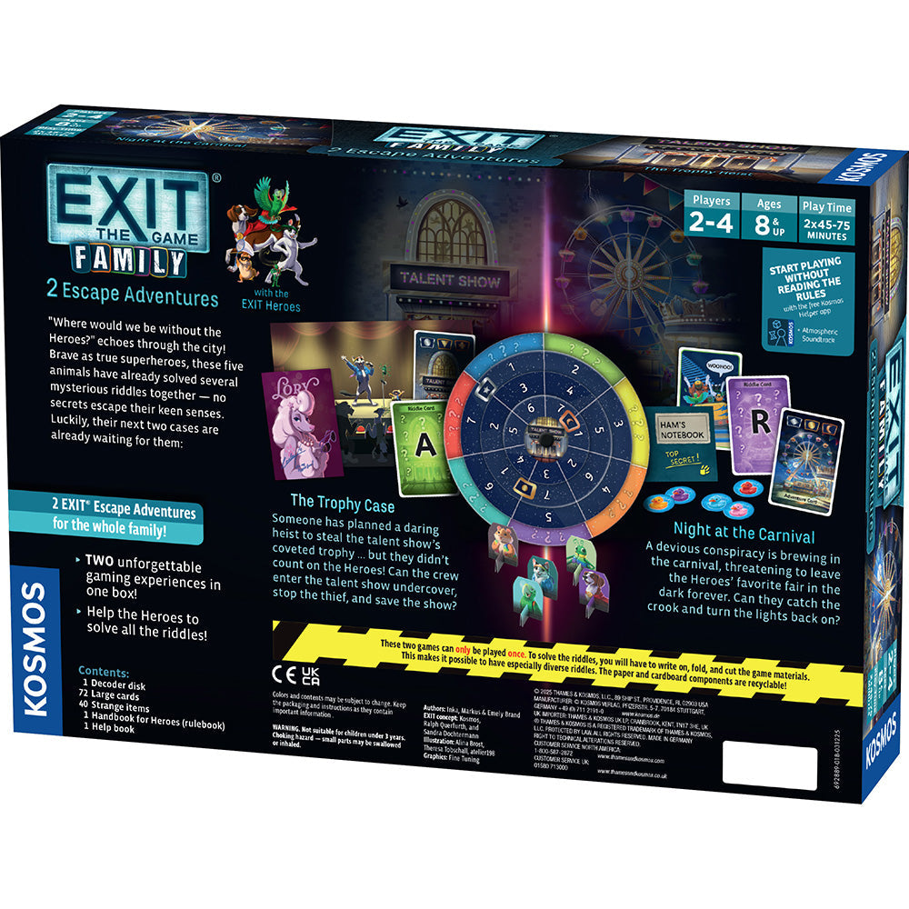EXIT Family: 2 Escape Adventures (Volume 2): The Trophy Case/Night at the Carnival