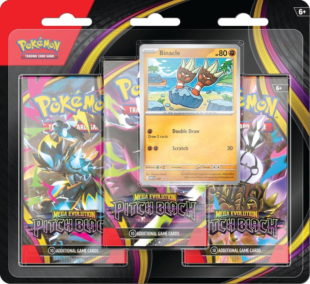 Pokémon: ME5 Pitch Black 3-Booster Blister