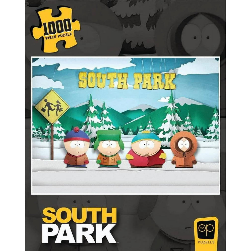 Puzzle USAopoly: 1000 Piece South Park Paper Bus Stop