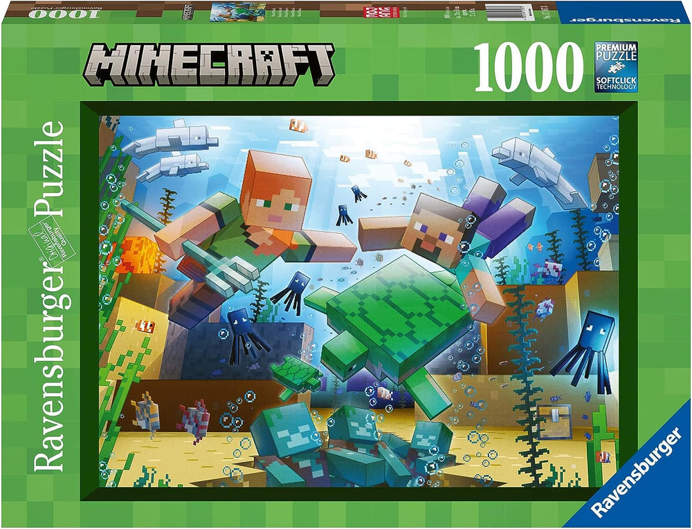 Puzzle Ravensburger: 1000 piece Minecraft: Mosaic
