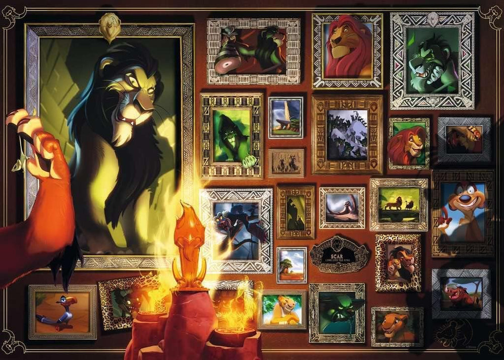 Puzzle Ravensburger: 1000 piece Disney Villainous: Scar