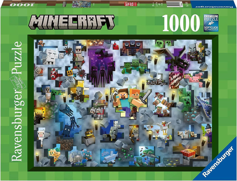 Puzzle Ravensburger: 1000 piece Minecraft: Mobs