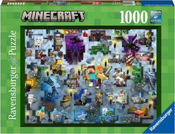 Puzzle Ravensburger: 1000 piece Minecraft: Mobs