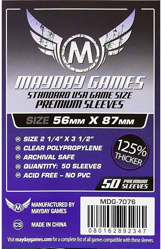 Boardgame Sleeves Mayday: USA Board Game Sleeves - Dark Purple
