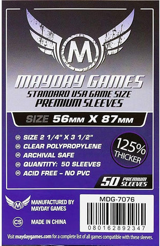 Boardgame Sleeves Mayday: USA Board Game Sleeves - Dark Purple