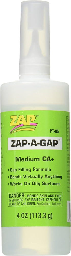 Glue Zap-a-Gap: 4 oz CA+