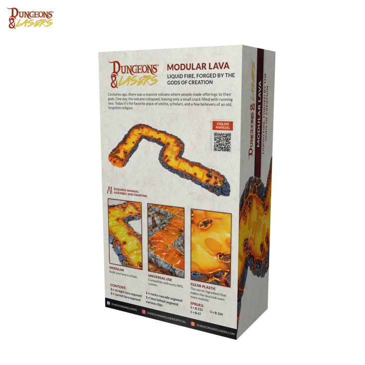Dungeons & Lasers Terrain: Modular Lava