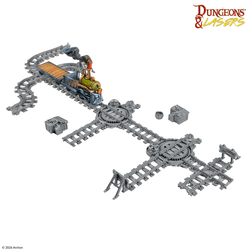 Dungeons & Lasers Terrain Dwarven Train Set