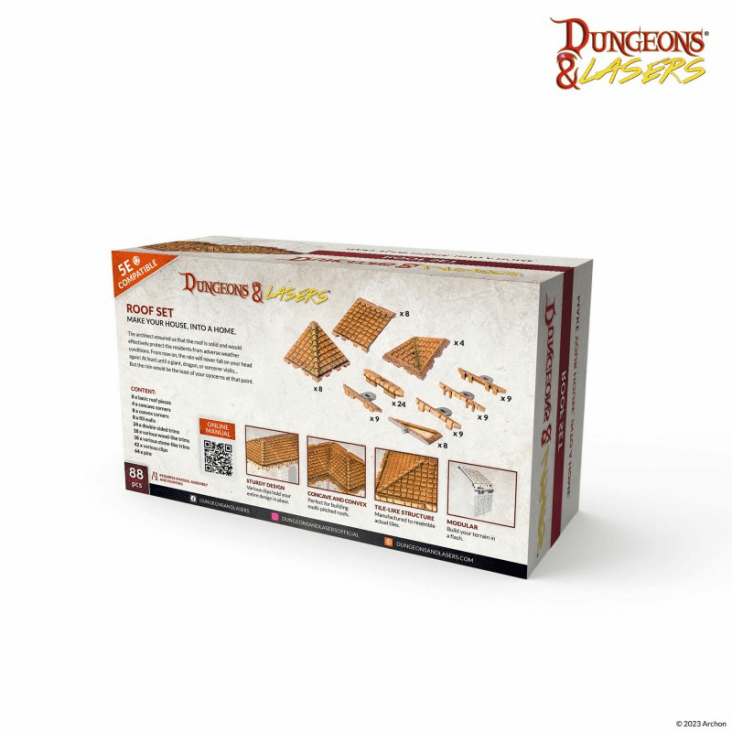 Dungeons & Lasers Terrain: Roof Set
