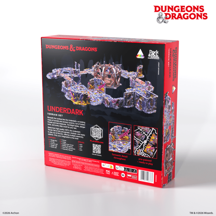 Dungeons & Dragons Terrain Pre-painted: Underdark Terrain Set