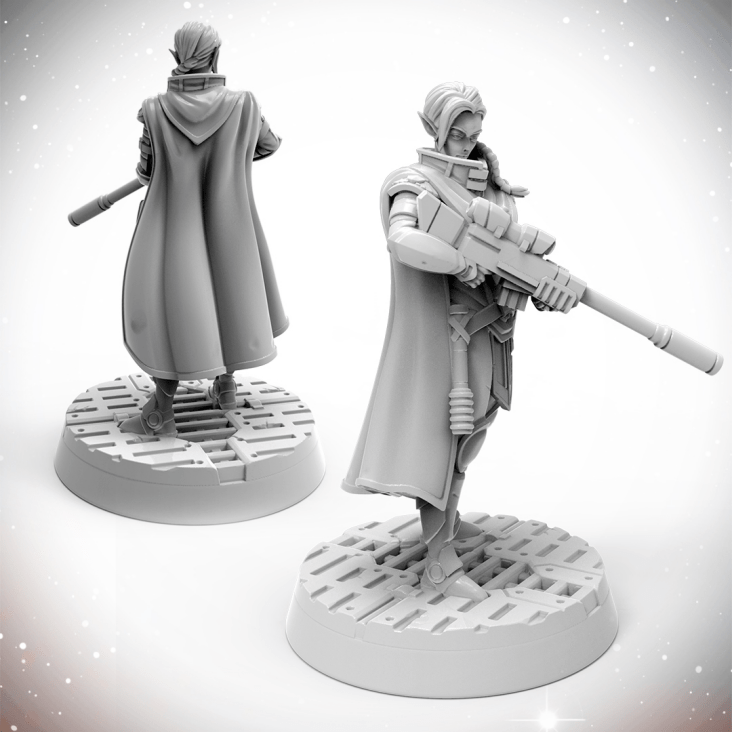 Mini Starfinder: Half: Elf Steward