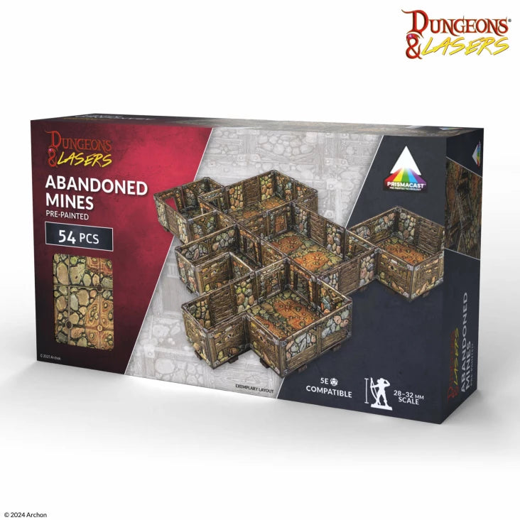 Dungeons & Lasers Terrain Fantasy Pre-Painted: Abandoned Mines: