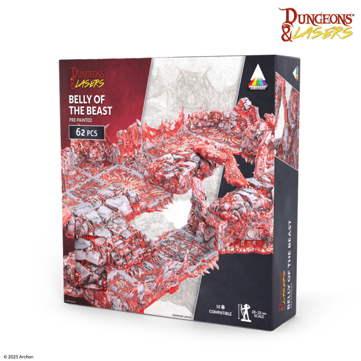 Dungeons & Lasers Terrain Pre-Painted: Belly of the Beast