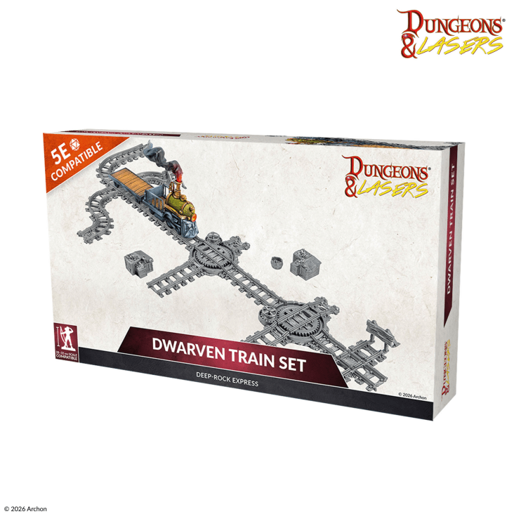 Dungeons & Lasers Terrain Dwarven Train Set