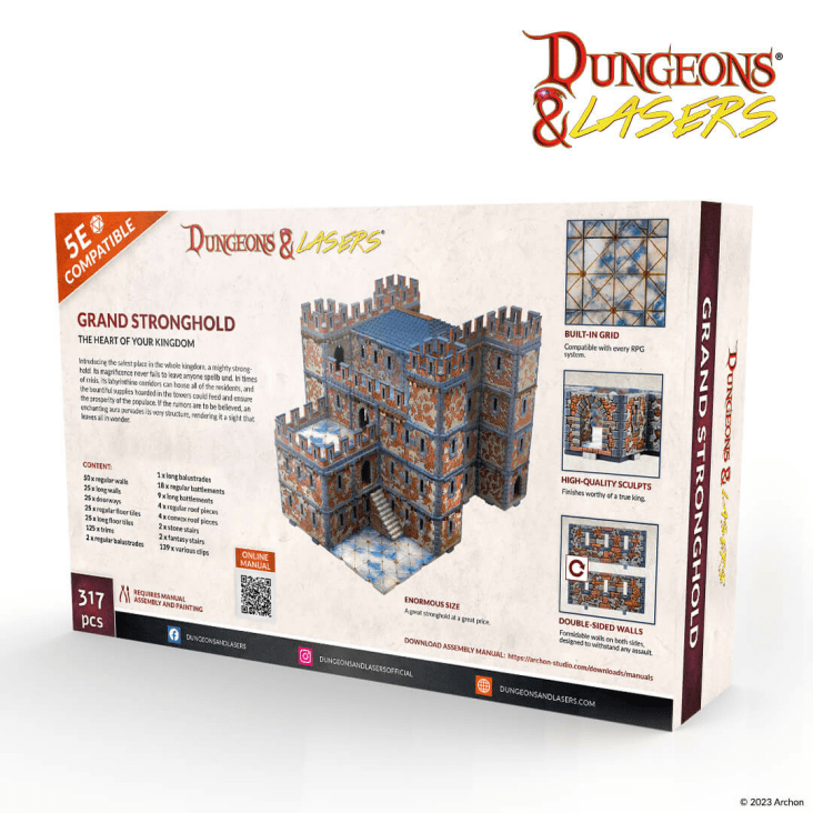 Dungeons & Lasers Terrain Fantasy: Grand Stronghold