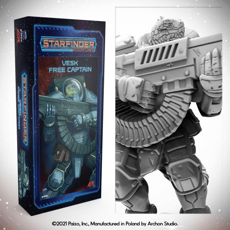 Mini Starfinder: Vesk Free Captain