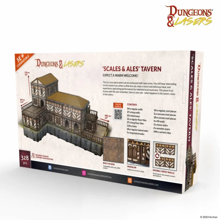 Dungeons & Lasers Fantasy Terrain: "Scales & Ales" Tavern