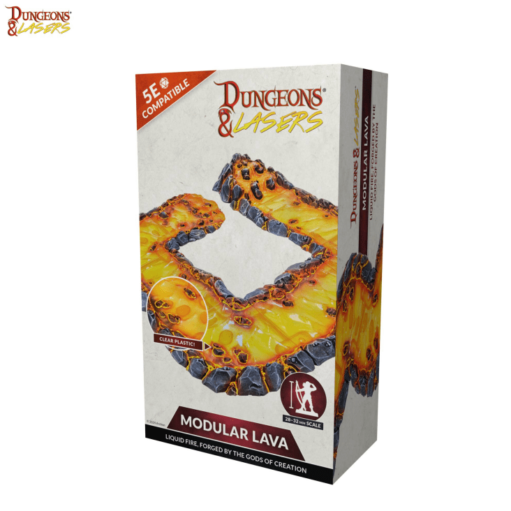 Dungeons & Lasers Terrain: Modular Lava