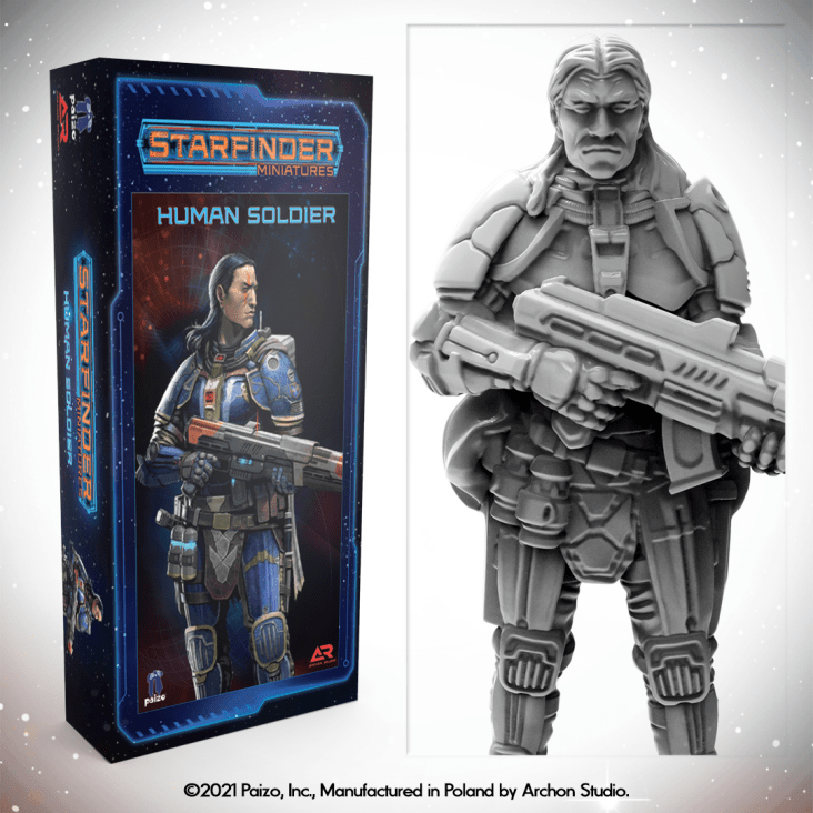 Mini Starfinder: Human Soldier