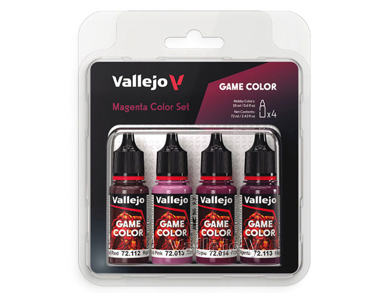 Paint Vallejo Game Color Set: 4 Color Set, 18 ml.