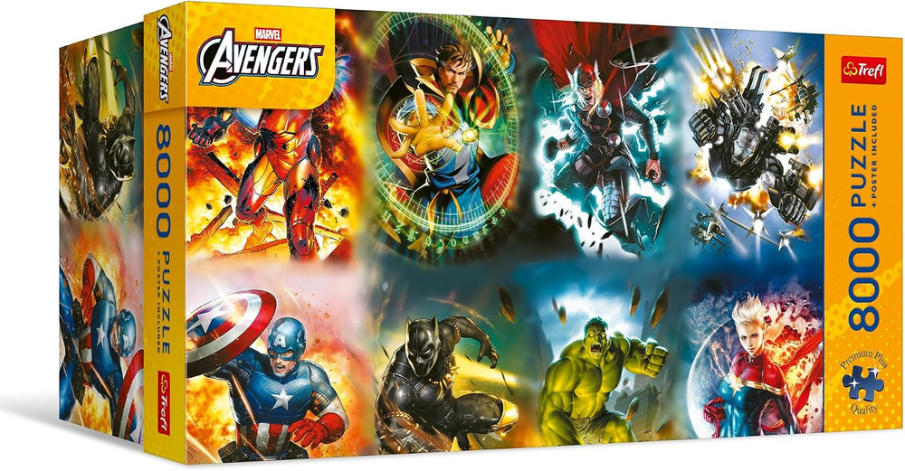 Puzzle Trefl: 8000 Piece Marvel Avengers Legends in Action (Premium Plus)
