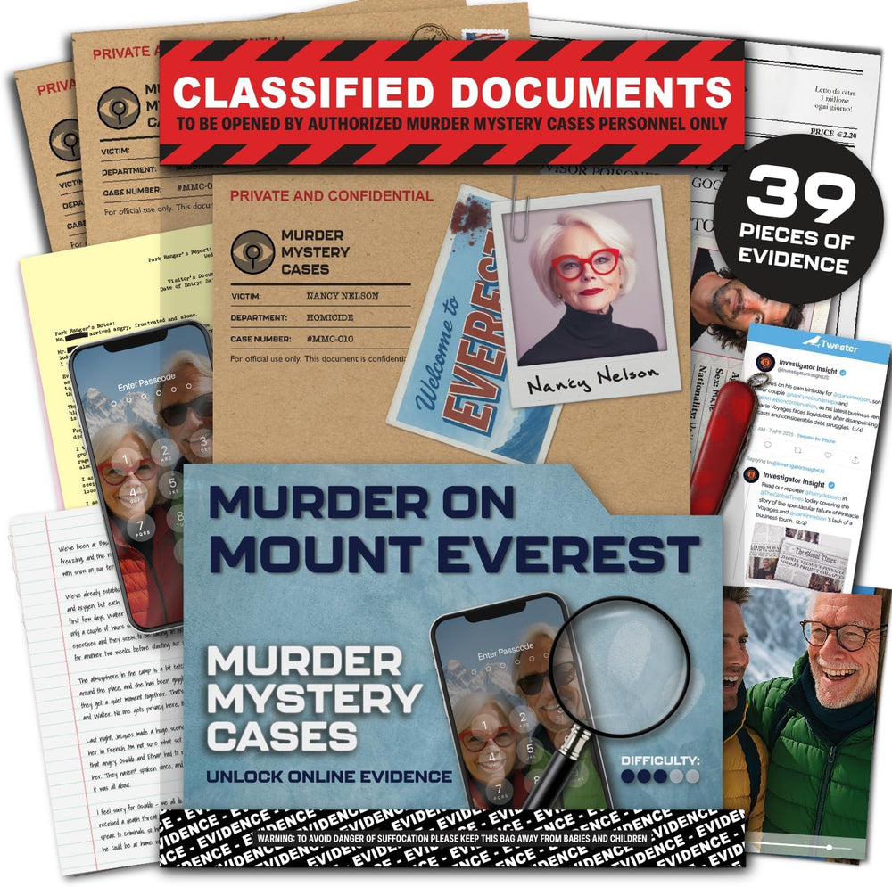 Murder Mystery Cases: Murder on Mount Everest
