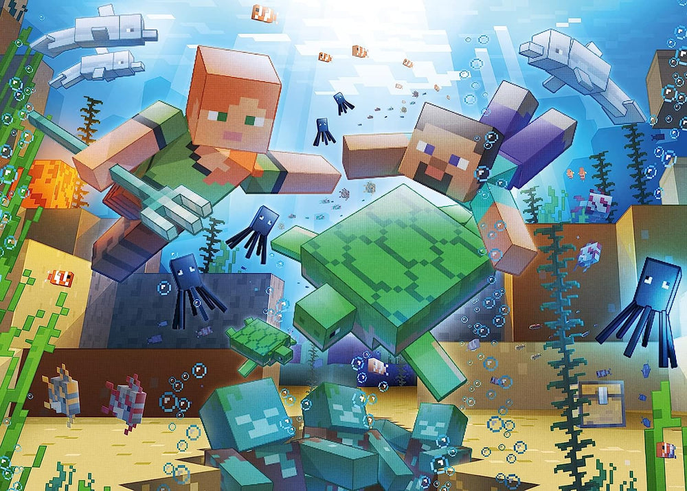 Puzzle Ravensburger: 1000 piece Minecraft: Mosaic