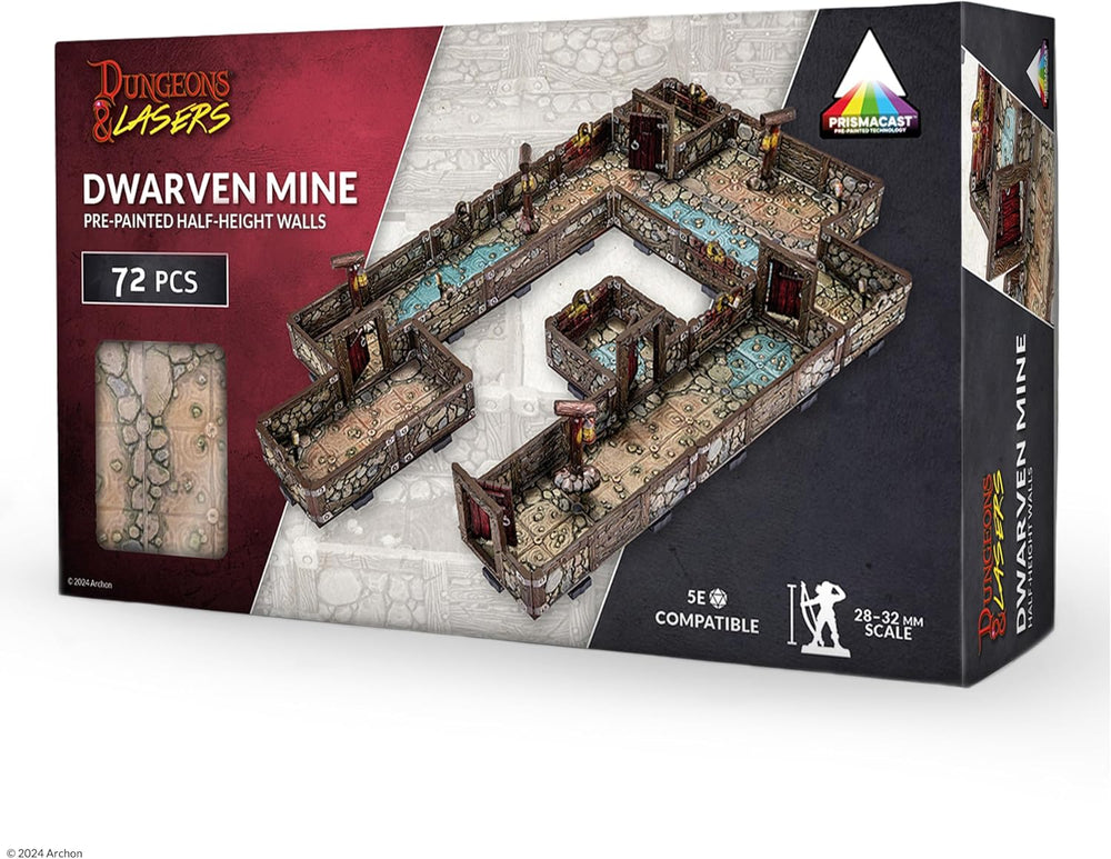 Dungeons & Lasers Fantasy Terrain Pre-Painted: Dwarven Mine