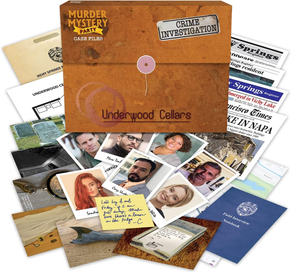 Murder Mystery Party Case Files: Underwood Cellar