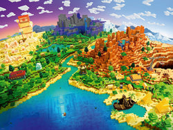 Puzzle Ravensburger: 1500 piece Minecraft: World of Minecraft