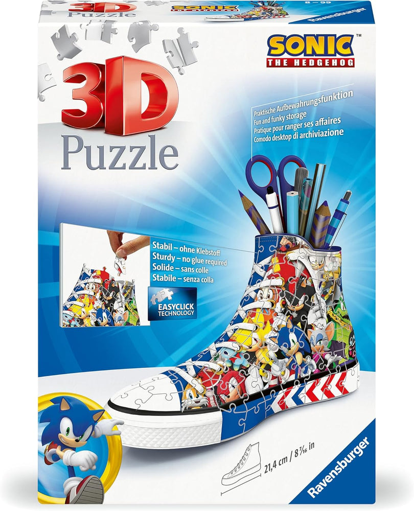 Puzzle Ravensburger: 3D Sonic 3D Sneaker