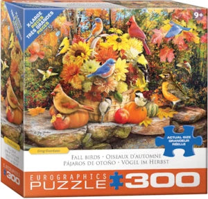 Puzzle Eurographics:  300 large piece Fall Birds by Greg Giordano