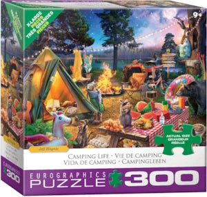 Puzzle Eurographics:  300 large piece Camping Life by Jeff Haynie
