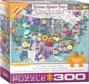 Puzzle Eurographics:  300 large piece National Garden Party by Gail Fraser