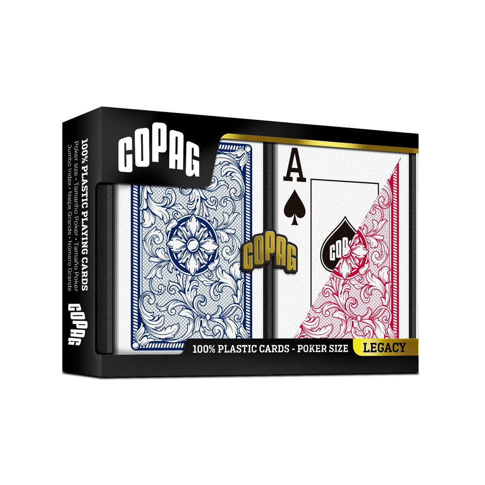 Playing Cards COPAG: Legacy: Poker Size Jumbo Index Red/Blue 2-Pack