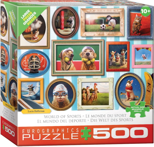 Puzzle Eurographics:  500 large piece World of Sports  by Heffernan
