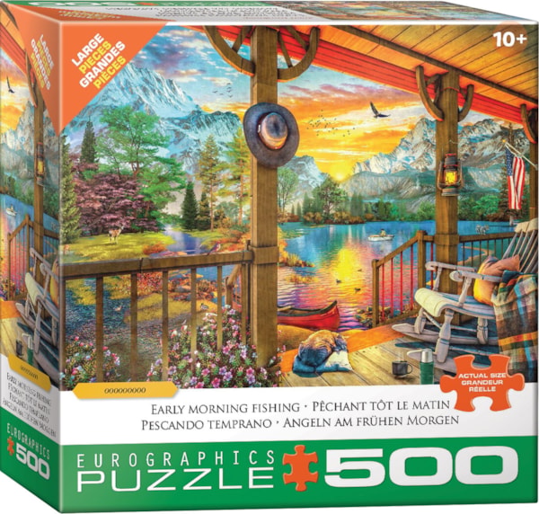 Puzzle Eurographics:  500 large piece Early Morning Fishing by Davison