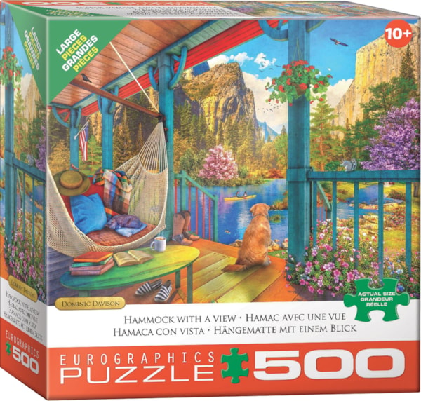 Puzzle Eurographics:  500 large piece Hammock with a View by Davison