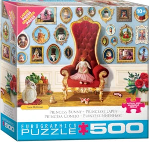 Puzzle Eurographics:  500 large piece Princess Bunny by Lucia Heffernan