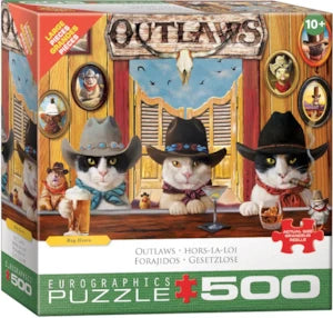 Puzzle Eurographics:  500 large piece Outlaws by Lucia Heffernan