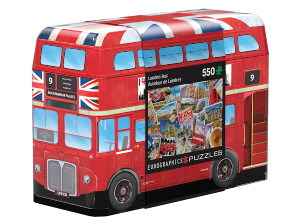 Puzzle Eurographics:  550 piece London Bus Tin